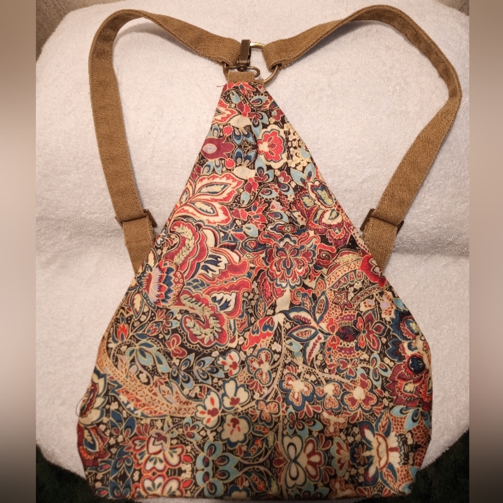 Black Butterfly Premium Triangle Backpack/ Daypack Purse